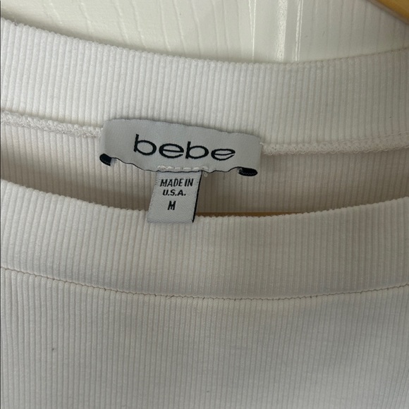 Bebe White Rhinestone Logo - Picture 2 of 4